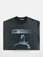 UNKNOWNWORLD Distressed Metallic Scorpio Tee in Black - Detail