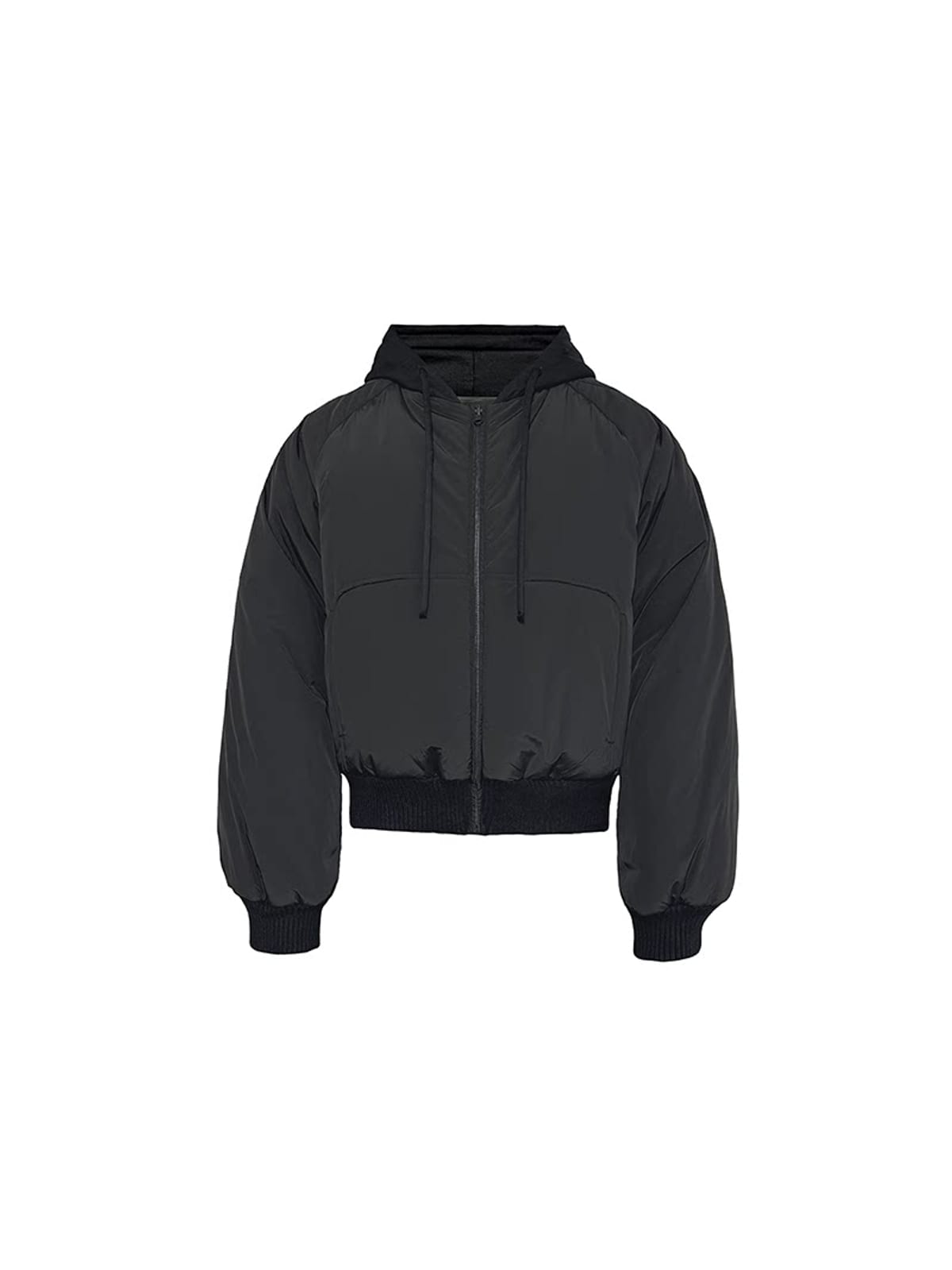 JCAESAR STUDIO Reversible Hooded Nylon Bomber in Black