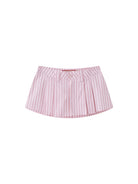 SweetChilling Striped Pleated Mini Skirt in Pink