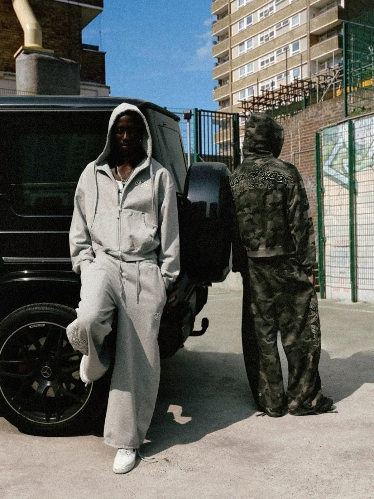 BADSEED 2 Way Curved Leg Joggers in Gray - Lifestyle