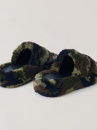 SMFK Camouflage Sheep Wool Slides in [Flat] Land Camouflage