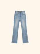 SMFK High Stretch Biker Flare Jeans in Denim