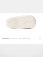 KILLWINNER Chunky Platform EVA Clogs in White - Detail