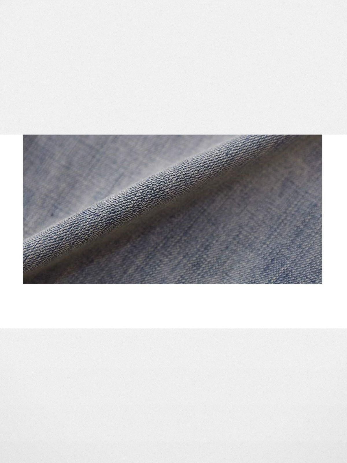MASONPRINCE Faded Slub Flared Jeans in Denim - Detail