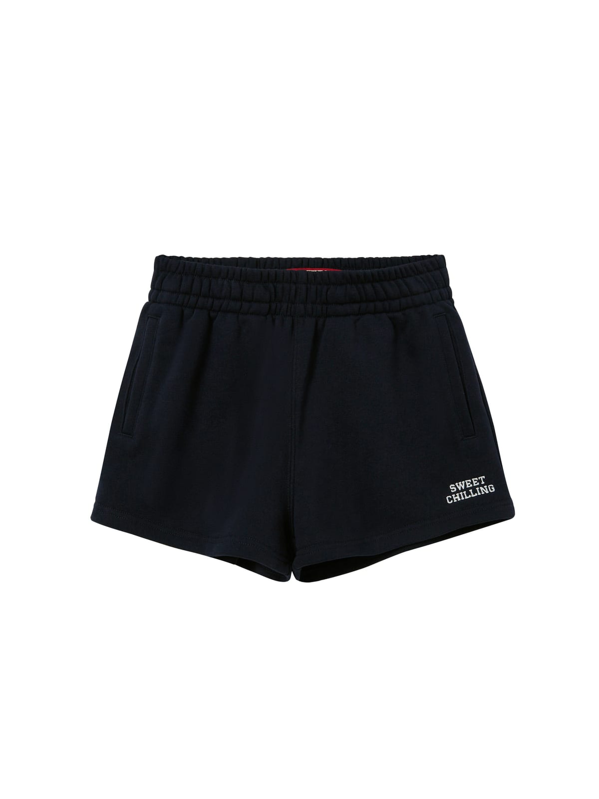 SweetChilling Logo Detail Athletic Sweatshorts in Navy Blue