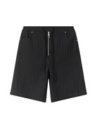 BLINDNOPLAN Textured Rivet Suit Shorts in Black