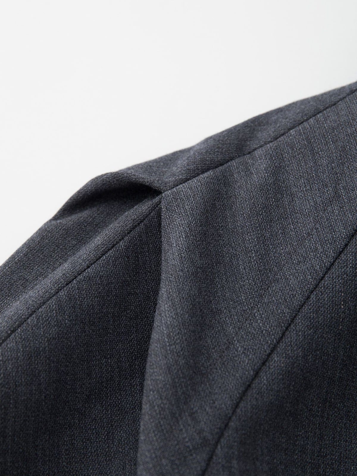 TEASEL Belted Australian Wool Trench Coat in Gray - Detail