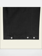 Fax Copy Express Harmony Cinch Hem Cotton Trousers in Black - Detail
