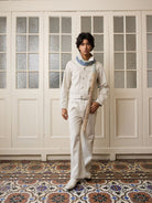 Retro 21 Khaki Type 1 Denim Jacket in Khaki - On Male Model