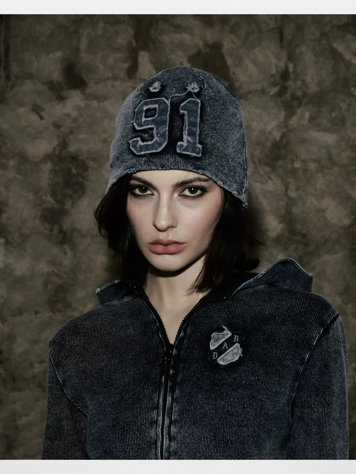BADSEED Rust Wash Hooded Denim Jacket in Denim - Lifestyle