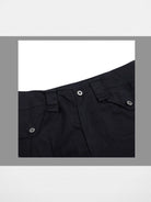 D5ove 3D Multi Pocket Coated Cargo Pants in Black - Detail
