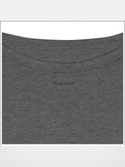 Fax Copy Express Off Shoulder Overlay Sweatshirt in Gray - Detail
