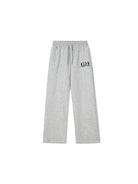 MEDM Cotton Blend Straight Leg Sweatpants in Gray