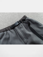 SODA Paneled Polar Fleece Climbing Pants in Gray - Detail