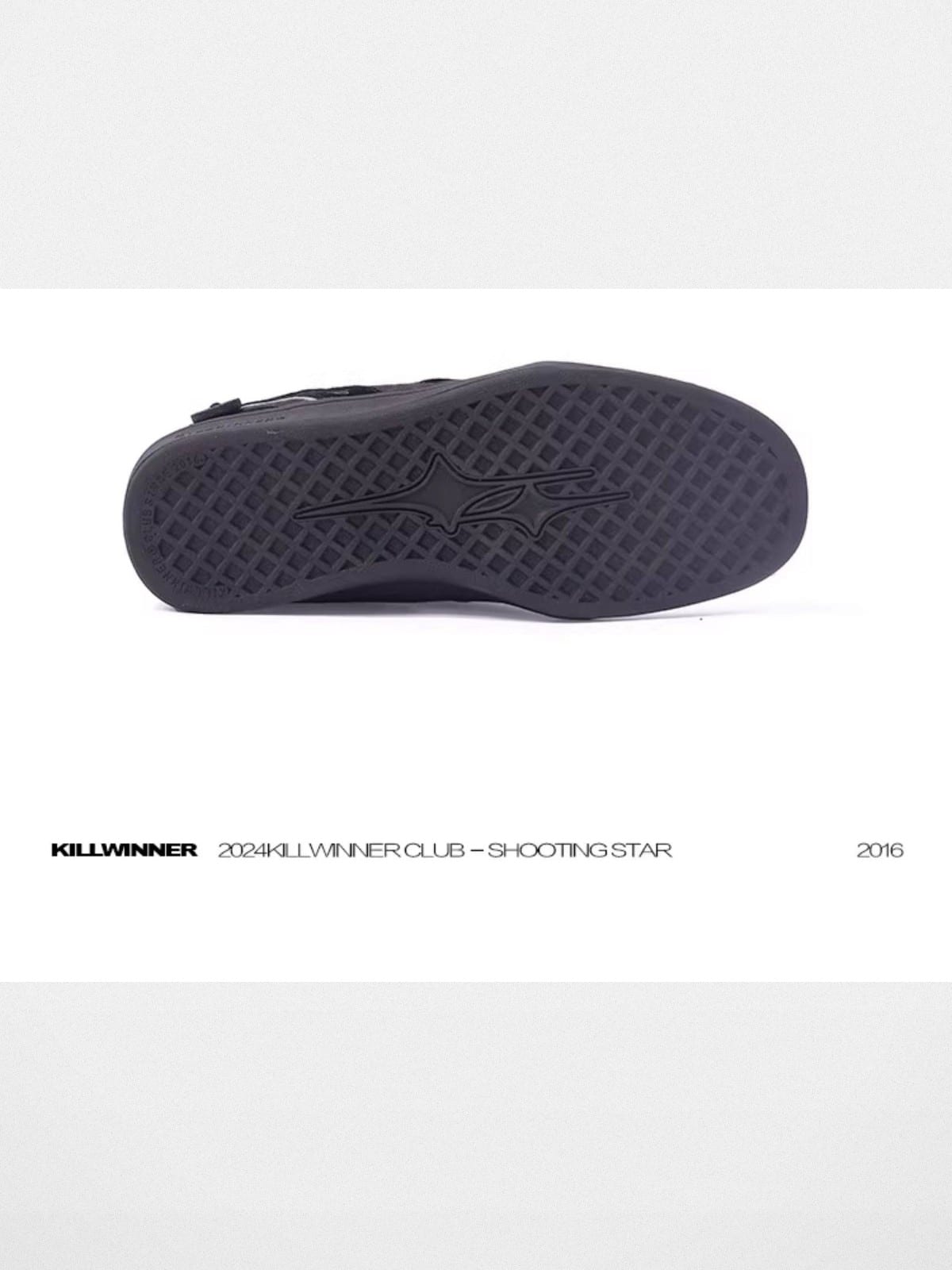 KILLWINNER Suede Panelled Low Top Sneakers in Black - Detail
