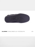 KILLWINNER Suede Panelled Low Top Sneakers in Black - Detail