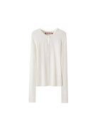 SweetChilling Wool Waist Cinching Sweater in White