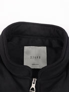 D5ove Oversized Padded Shoulder Cotton Jacket in Black - Detail