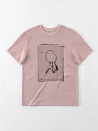 Random Piece Key Graphic Cotton T Shirt in Pink