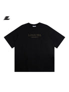 LOSTCTRL Heavyweight Cotton Rivet Logo T Shirt in Black