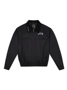 MEDM Embroidered Harrington Jacket in Black