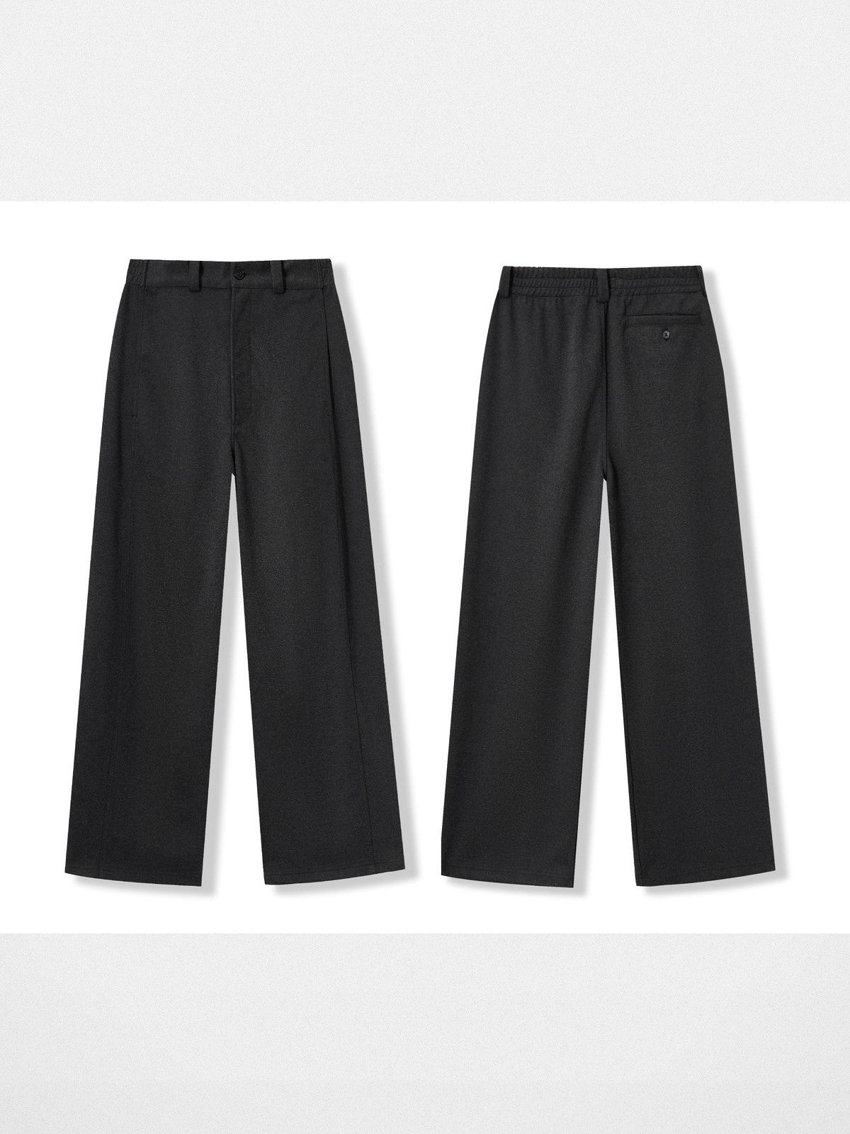 Retro 21 Brushed Curved Leg Pants in Black