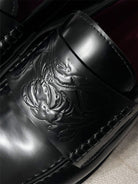 JCAESAR STUDIO Matte Cowhide Leather Loafers in Black - Detail