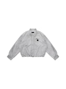 MASONPRINCE Distressed Cotton Cocoon Workwear Jacket in Gray