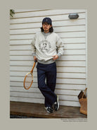 USAGE Reversible Sorona Blend Sweatshirt in Gray - On Male Model