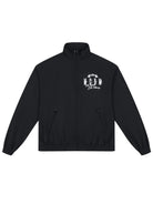 MEDM Nylon Stand Collar Coach Jacket in Black