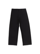 SIMPLE PROJECT Cotton Straight Leg Chino Trousers in Black