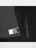 FaxCopyExpress Detachable Pad Cropped Fleece Jacket in Black - Detail