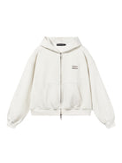 BLINDNOPLAN Metallic Logo Zip Hoodie Pants Set in White