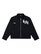 MEDM Leather Paneled Cotton Detroit Jacket in Black