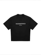 MASONPRINCE Blurred Graphic Cotton T Shirt in White