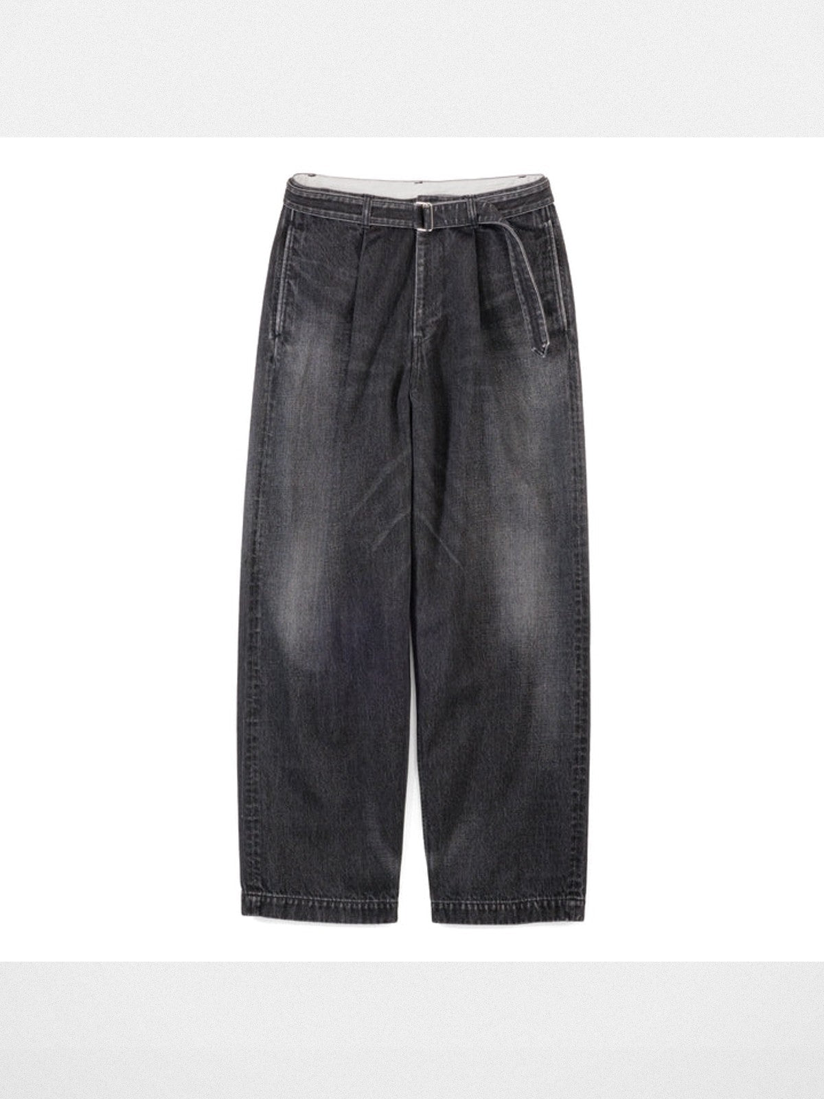 Soda Belted Japanese Selvedge Jeans in BLACK【DARK】25AW