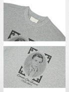 SOD Little Che Graphic Washed Cotton Tee in Gray