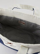 SweetChilling Mallard Embroidered Canvas Tote Bag in Navy - Detail