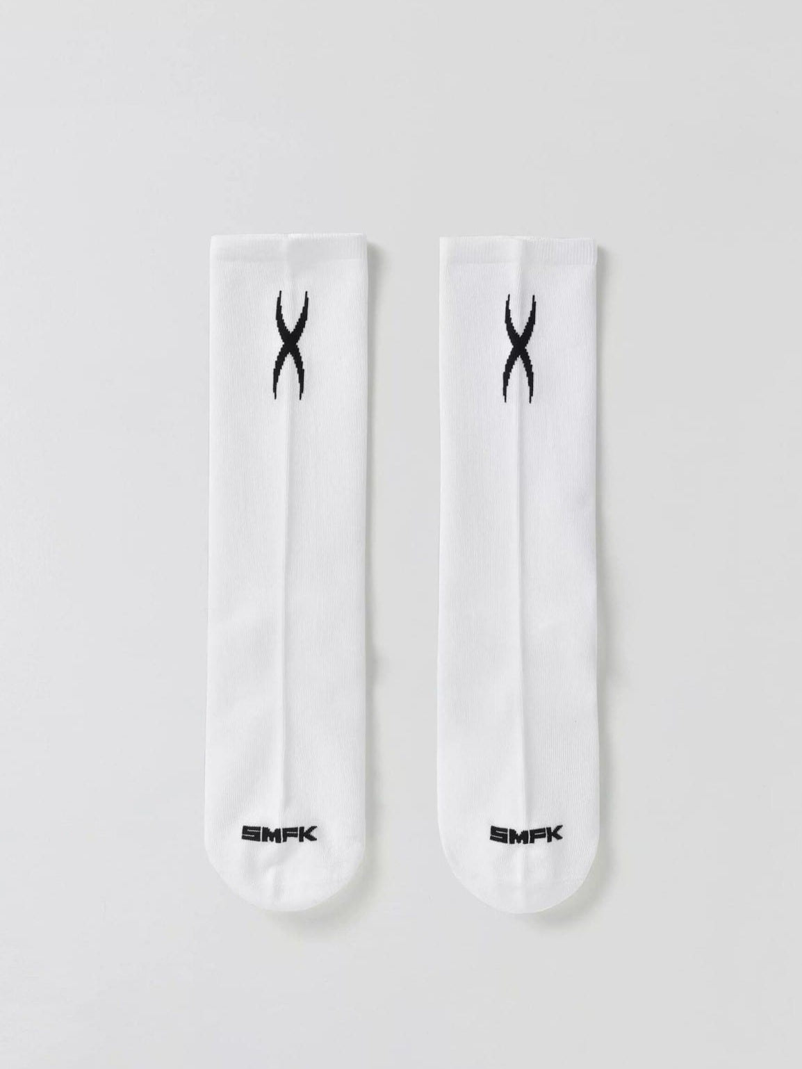 SMFK Athletic Cotton Blend Short Socks 2 Pack in White