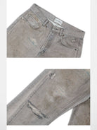 SOD Digital Stain Micro Flare Jeans in Gray