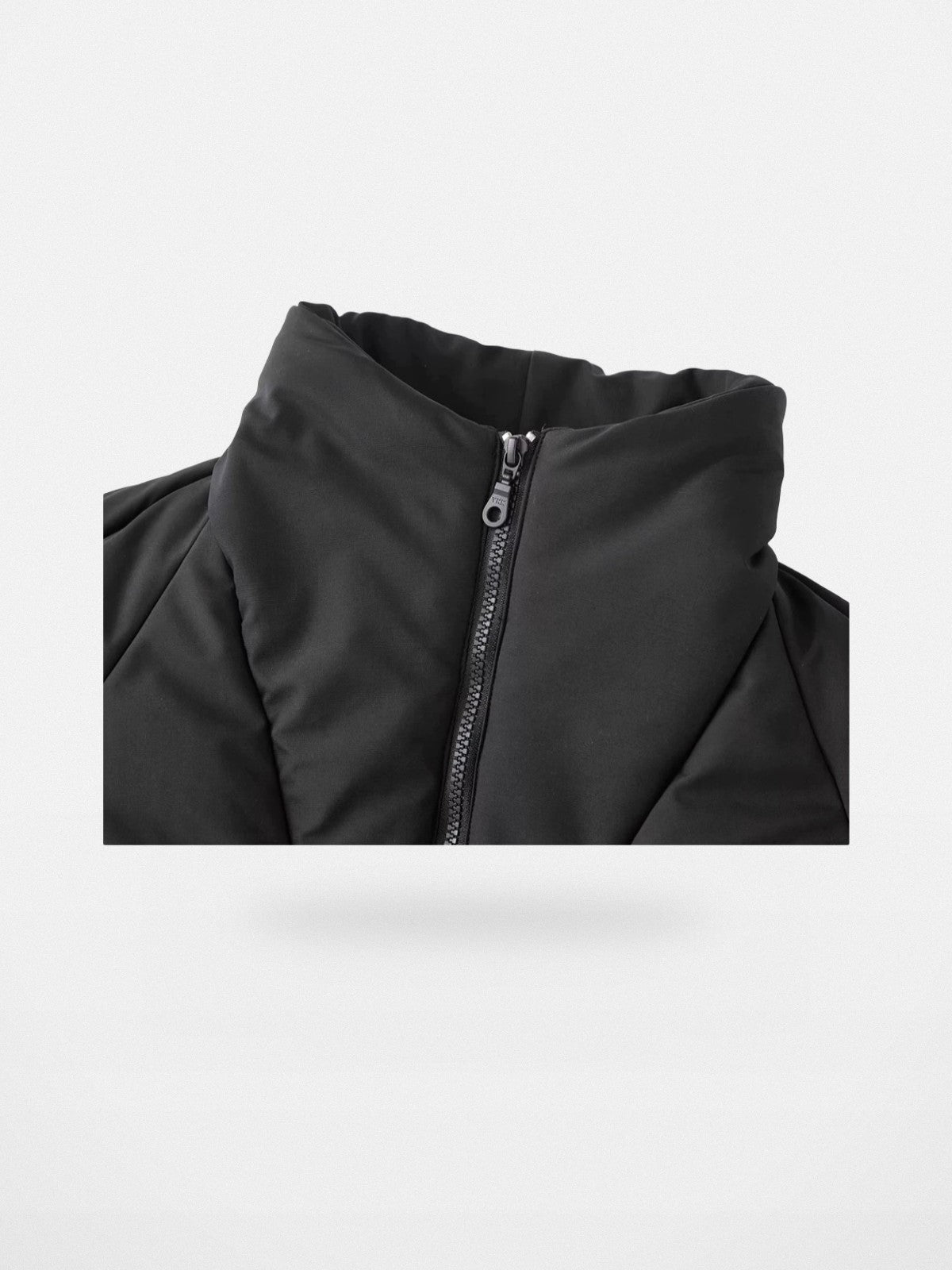 Y OFFICIAL Batwing Sleeve Down Puffer in Black - Detail