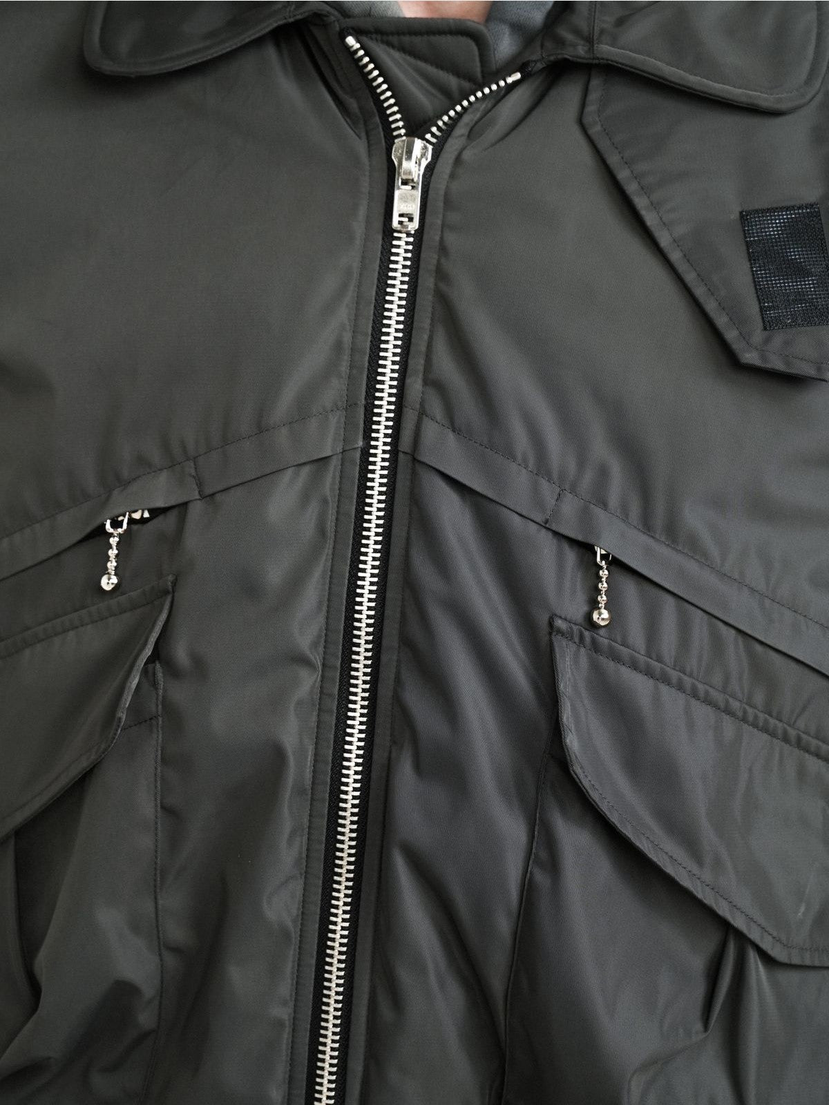 Retro 21 Multi Pocket Thinsulate Bomber in Green - On Model