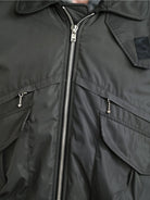 Retro 21 Multi Pocket Thinsulate Bomber in Green - On Model