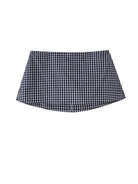SweetChilling Gingham Plaid Mini Skirt in Blue