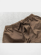 SODA High Density Twill Joggers in Brown - Detail