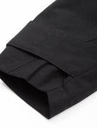 D5ove Structured Panelled Short Jacket in Black - Detail
