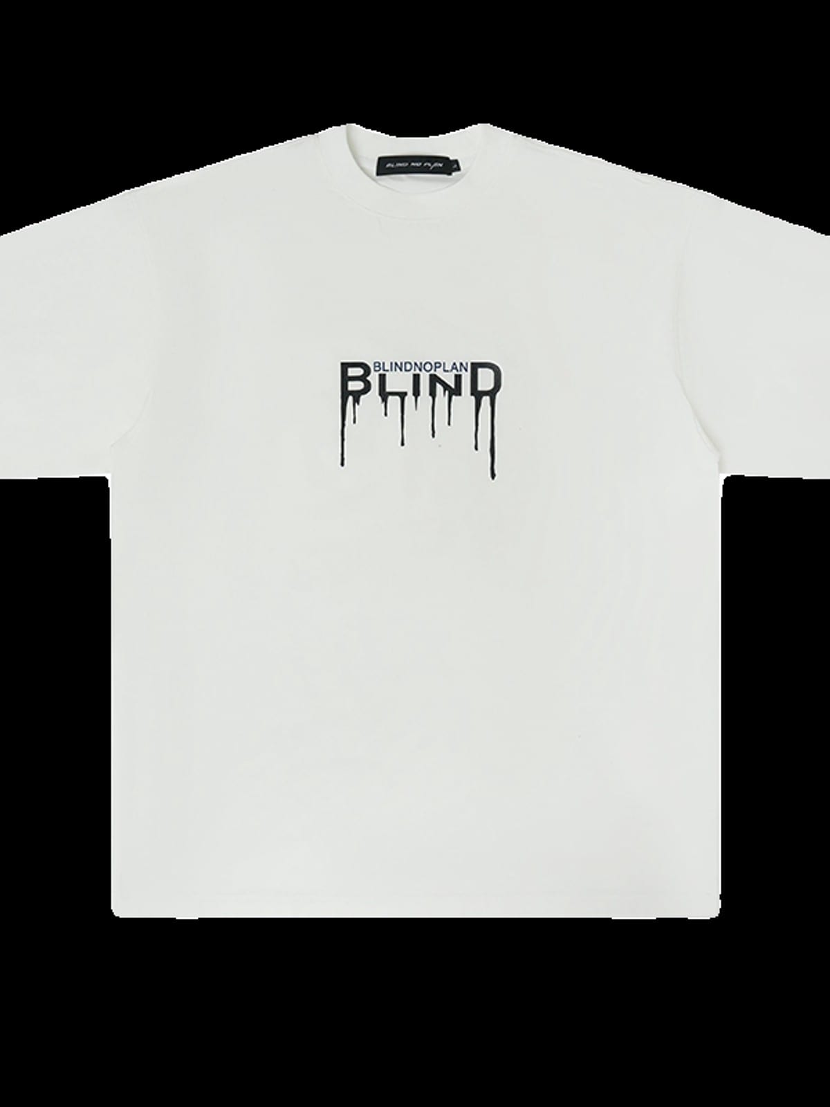 BLINDNOPLAN Screen Print Cotton Blend T Shirt in White