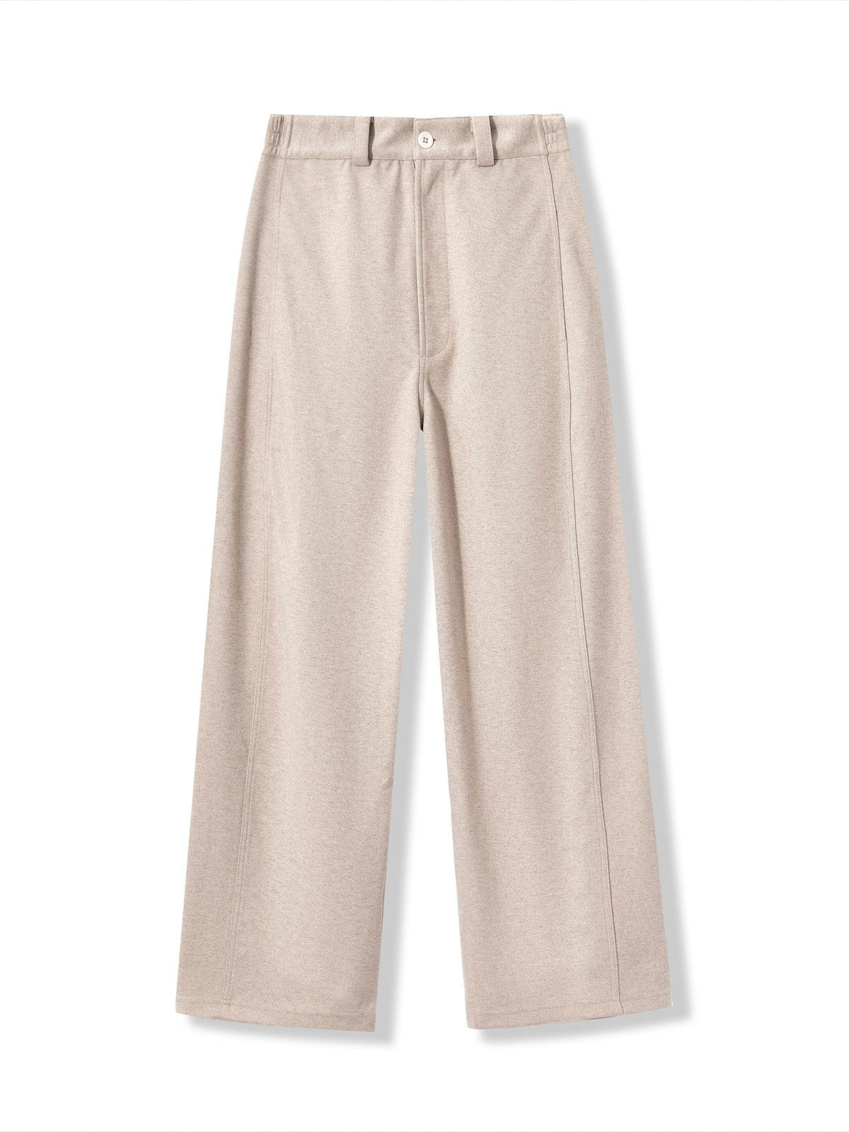 Retro 21 Brushed Curved Leg Pants in Beige