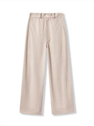 Retro 21 Brushed Curved Leg Pants in Beige