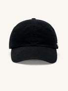 SMFK Washed Cotton Embroidered Baseball Cap in Black